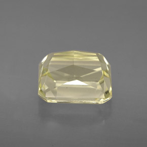 Espodumena amarillo natural de 5,34 ct, corte esmeralda, VVS-VS