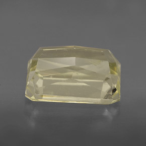 espodumeno Amarillo claro natural de 6.86 ct, corte esmeralda, VS-SI