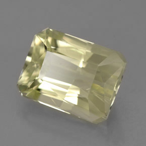 Espodumena amarillo natural de 7,03 ct, corte esmeralda, VS