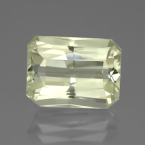 espodumeno Amarillo claro natural de 7.11 ct, corte esmeralda, VVS-VS