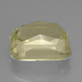 Espodumena amarillo claro natural de 7,74 ct, corte esmeralda, VVS-VS