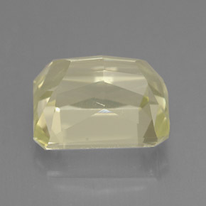 Espodumena amarillo natural de 5,79 ct, corte esmeralda, VVS-VS
