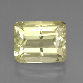 Espodumena amarillo natural de 5,03 ct, corte esmeralda, VVS-VS