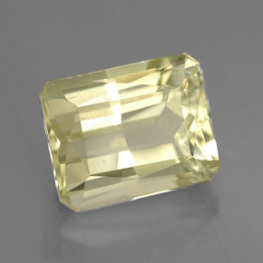 Espodumena amarillo natural de 5,03 ct, corte esmeralda, VVS-VS