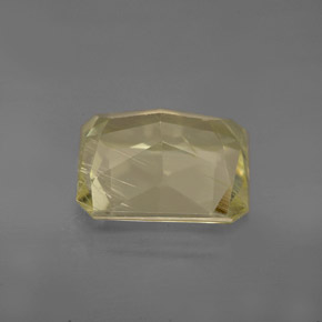 Espodumena amarillo natural de 5,10 ct, corte esmeralda, VS