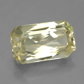 Espodumena amarillo natural de 6,78 ct, corte esmeralda, SI