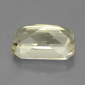 Espodumena amarillo natural de 6,78 ct, corte esmeralda, SI