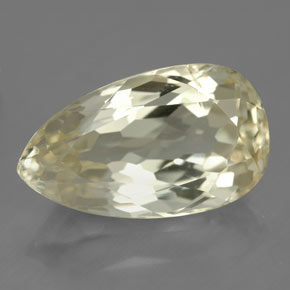 Espodumena amarillo natural de 11,46 ct, en forma de pera, SI