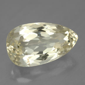 Espodumena amarillo natural de 11,46 ct, en forma de pera, SI