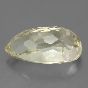 Espodumena amarillo natural de 11,46 ct, en forma de pera, SI