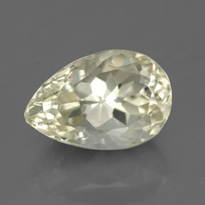 espodumeno Amarillo natural de 5.02 ct, En forma de pera, SI
