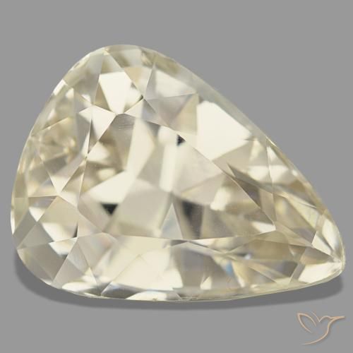 Espodumena amarillo natural de 19,62 ct, en forma de pera, VVS-VS