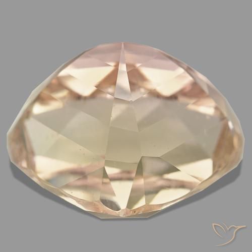 Espodumena naranja natural de 55,30 ct, en forma de pera, VS