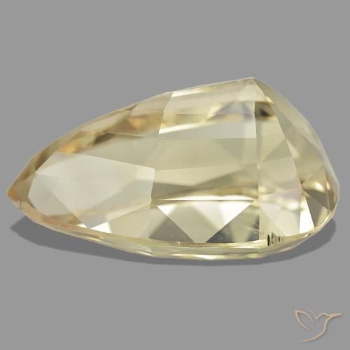 Espodumena naranja natural de 61,88 ct, en forma de pera, VS