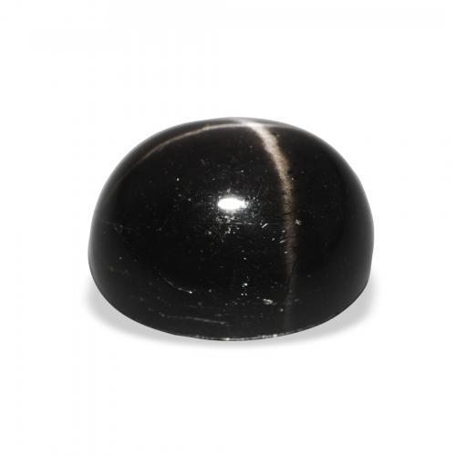 Diópsido Estrella Negro natural de 5.95 ct, Ovalada, Opaco