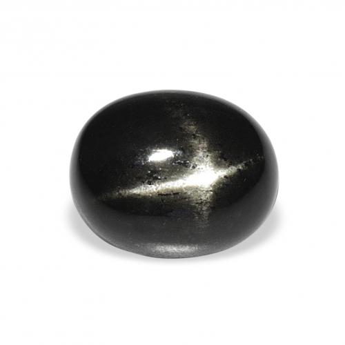 Diópsido Estrella Negro natural de 4.42 ct, Ovalada, Opaco