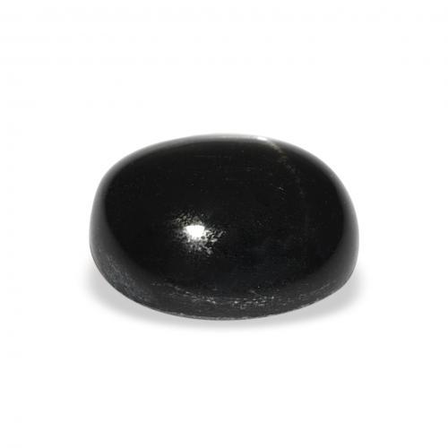 Diópsido Estrella Negro natural de 4.42 ct, Ovalada, Opaco