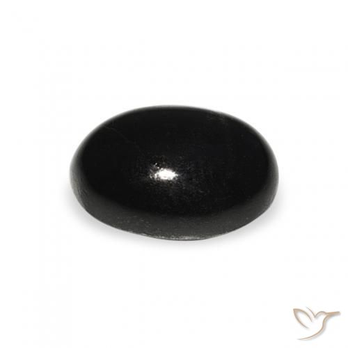 Diópsido Estrella Negro natural de 1.59 ct, Ovalada, Opaco