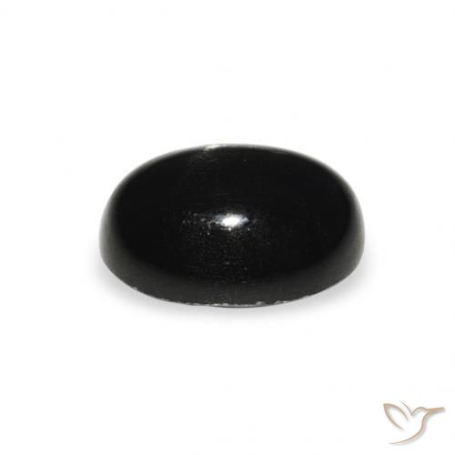 Diópsido Estrella Negro natural de 1.47 ct, Ovalada, Opaco