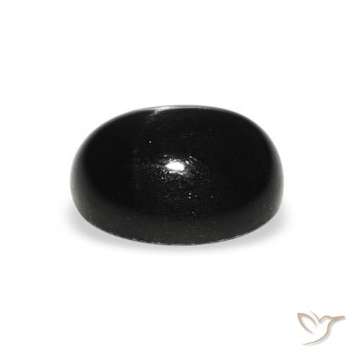 Diópsido Estrella Negro natural de 1.85 ct, Ovalada, Opaco