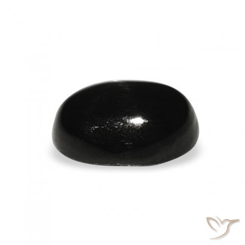 Diópsido Estrella Negro natural de 1.62 ct, Ovalada, Opaco