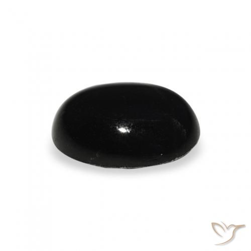 Diópsido Estrella Negro natural de 1.41 ct, Ovalada, Opaco