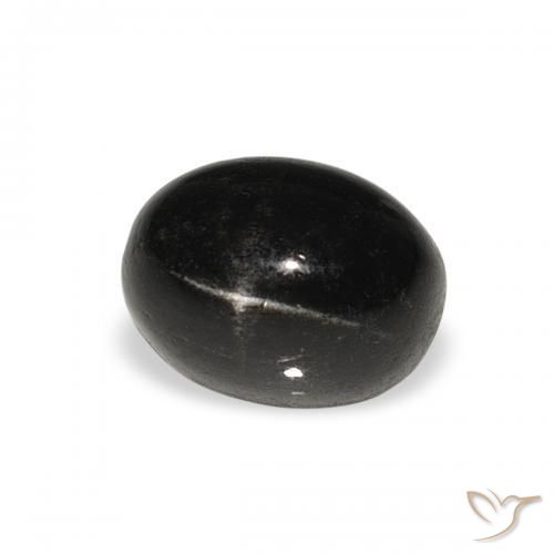 Diópsido Estrella Negro natural de 2.41 ct, Ovalada, Opaco