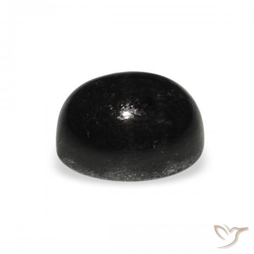 Diópsido Estrella Negro natural de 2.41 ct, Ovalada, Opaco