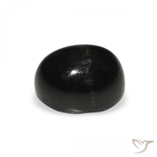 Diópsido Estrella Negro natural de 2.45 ct, Ovalada, Opaco