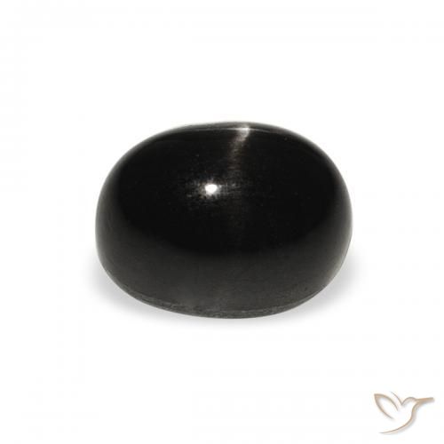 Diópsido Estrella Negro natural de 2.61 ct, Ovalada, Opaco