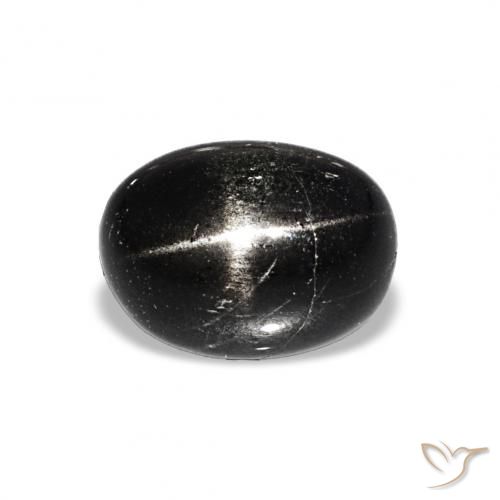 2.26ct Negro Diópsido Estrella Piedras Preciosas, Ovalada, Opaco
