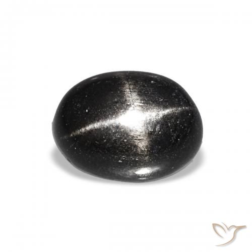 1.85ct Negro Diópsido Estrella Piedras Preciosas, Ovalada, Transparente