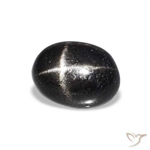 Diópsido Estrella Negro natural de 1.85 ct, Ovalada, Transparente