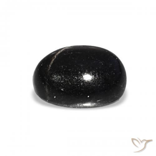 Diópsido Estrella Negro natural de 1.99 ct, Ovalada, Transparente