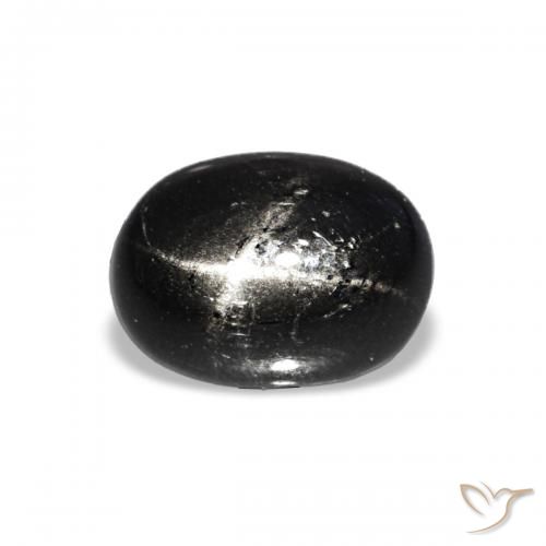 1.74ct Negro Diópsido Estrella, Ovalada, Transparente