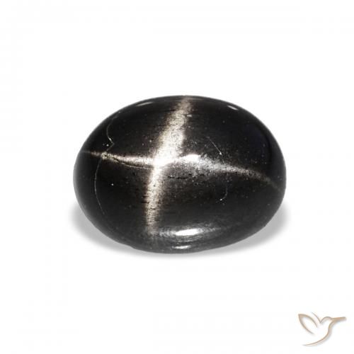 1.73ct Negro Diópsido Estrella, Ovalada, Transparente