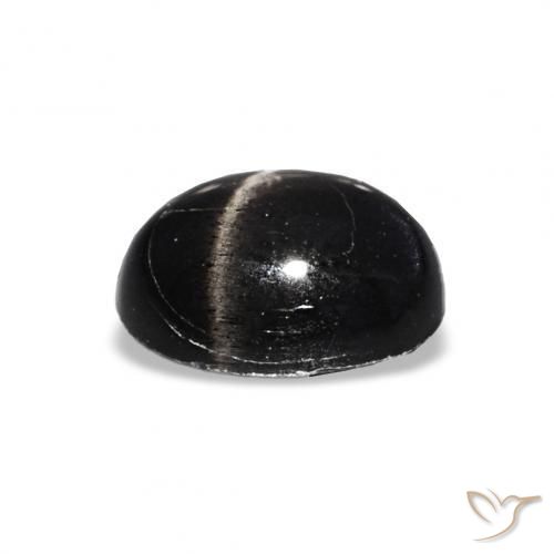 Diópsido Estrella Negro natural de 1.73 ct, Ovalada, Transparente