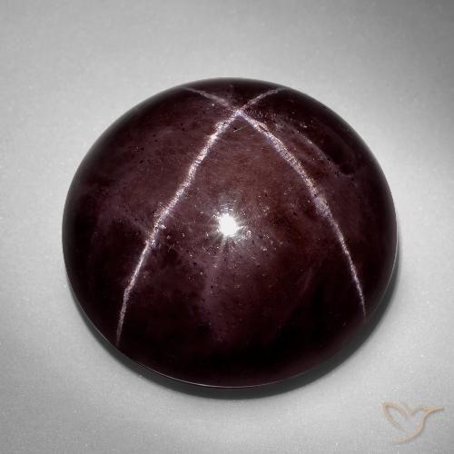 73.16ct Natural Rojo oscuro Granate estrella, Redondo, Opaco, Photo A