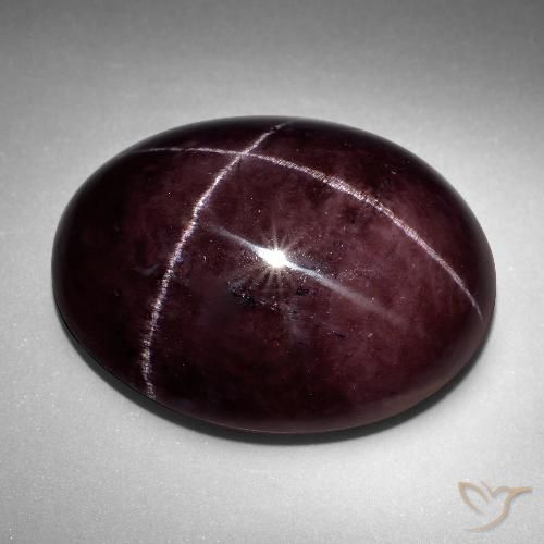 71.36ct Natural Rojo oscuro Granate estrella, Ovalada, Opaco