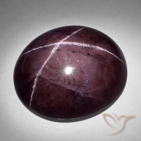 Granate estrella Rojo caoba natural de 93.06 ct, Ovalada, Opaco