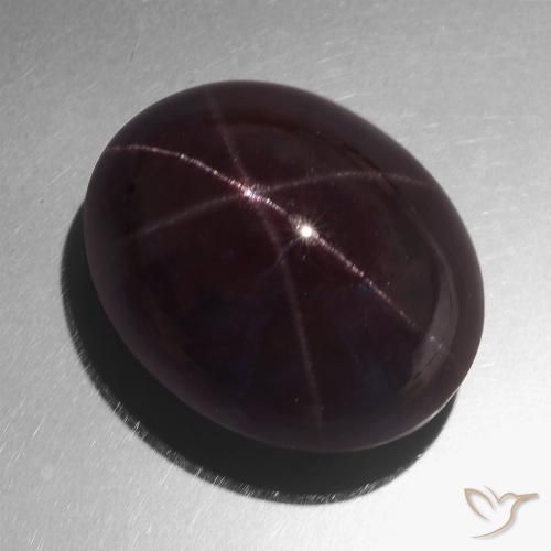 71.96ct Natural Rojo caoba Granate estrella, Ovalada, Opaco