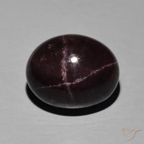 14.23ct Natural Rojo caoba Granate estrella, Ovalada, Opaco
