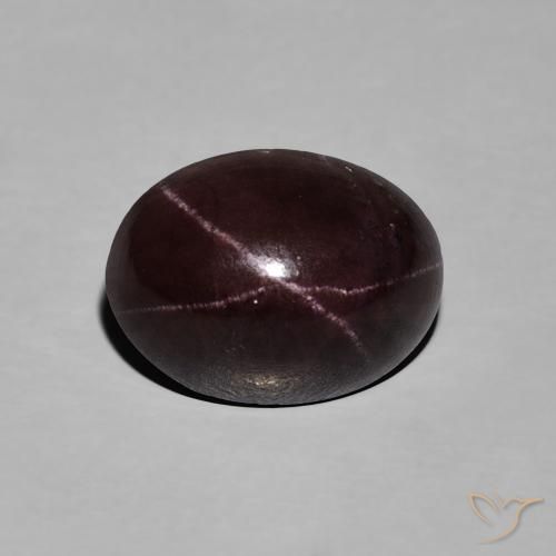 8.83ct Natural Rojo oscuro Granate estrella, Ovalada, Opaco