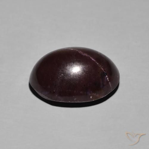 Granate estrella Rojo oscuro natural de 8.83 ct, Ovalada, Opaco