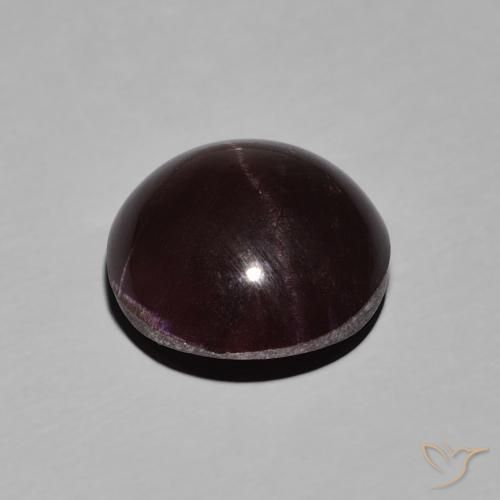 Granate estrella Rojo oscuro natural de 10.78 ct, Ovalada, Opaco