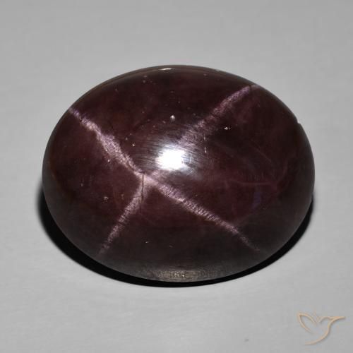 66.96ct Natural Rojo oscuro Granate estrella, Ovalada, Opaco