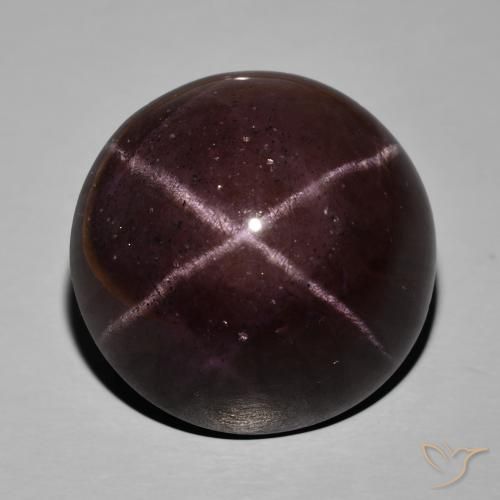 86.18ct Natural Rojo oscuro Granate estrella, Redondo, Opaco