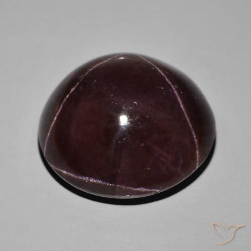 Granate estrella Rojo oscuro natural de 86.18 ct, Redondo, Opaco
