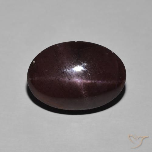 14.01ct Natural Rojo oscuro Granate estrella, Ovalada, Opaco