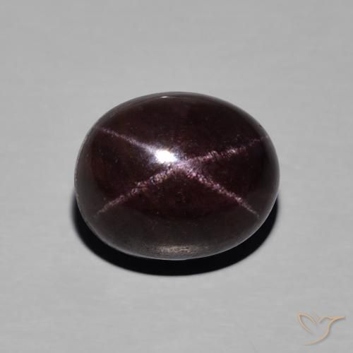 8.85ct Natural Rojo caoba Granate estrella, Ovalada, Opaco